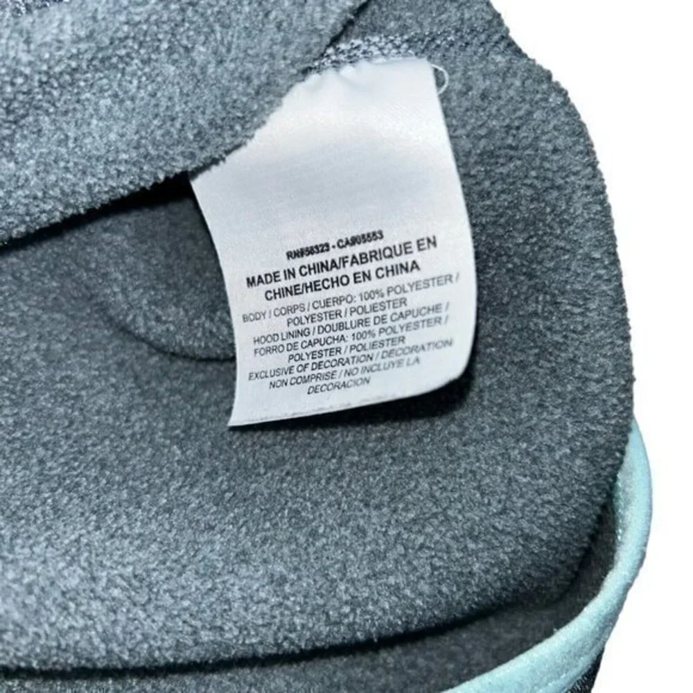 Nike‎ Size XSmall Aqua Blue Grey Hoodie Sweatshirt Therma Fit Logo Just Do It